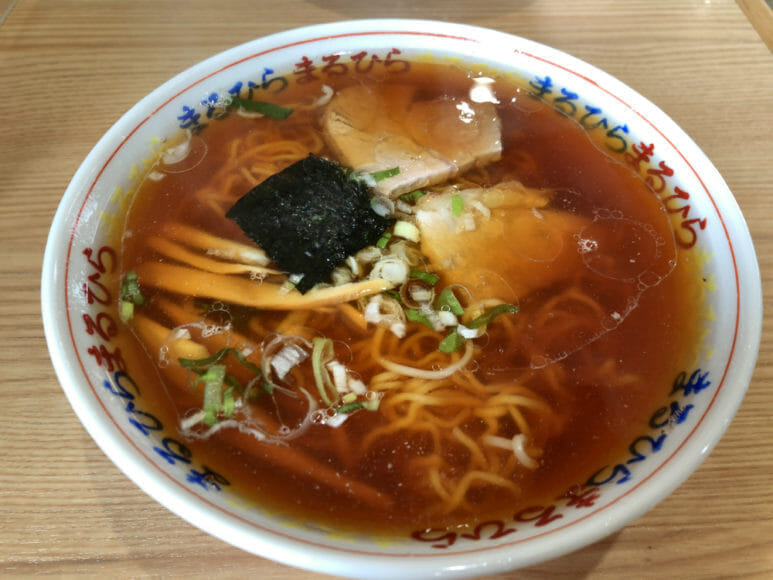 釧路のおいしいラーメン屋さん「まるひら」｜定番メニュー「ラーメン（正油）」