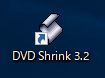 デスクトップ上に作ったDVD Shrinkのアイコン。