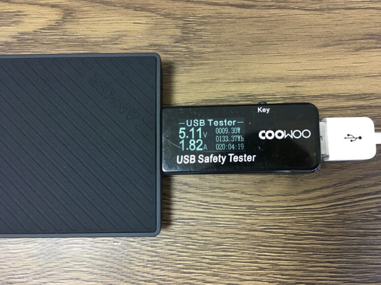 おすすめのモバイルバッテリーAnker「PowerCore Slim 10000 PD」レビュー｜「PowerCore Slim 5000」USB-Aポートの充電時の電流・電圧を実測してみました。