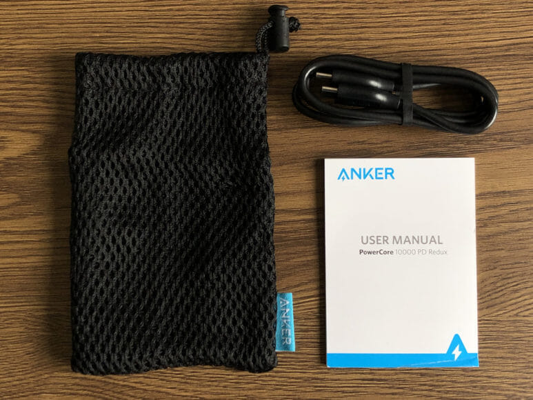 Anker PowerCore 10000 PD Reduxレビュー｜付属品一覧