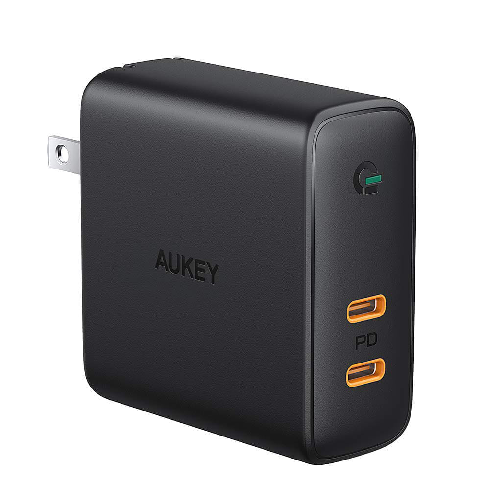 【Aukey PD対応急速充電器PA-D5レビュー】Anker Atom PD2より高コスパ！スマホ＆PC二台持ちの方に最適なPD対応USB-Cポートを二つ搭載した急速充電器