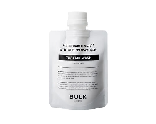 【バルクオム：洗顔・化粧水・乳液セットを使って分かった確かな品質】BULK HOMMEとは？500円で試せる男性に最適化されたスキンケア用品「バルクオム」｜バルクオムのスキンケア用品：THE FACE WASH（洗顔料）