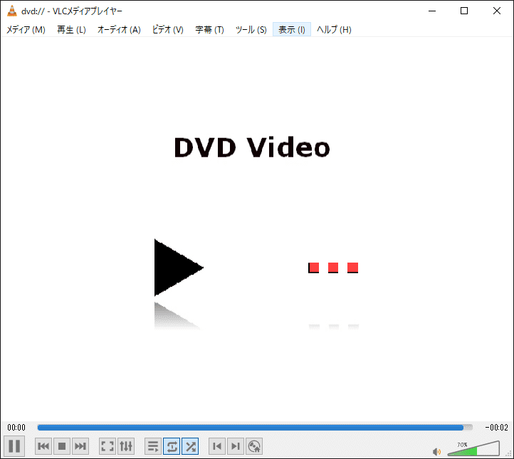【DVD Flickの使い方】MP4などの動画データをメニュー機能付きでDVD-Rに焼ける！無料で使えるDVDオーサリングソフト「DVD Flick」の使い方｜動画データをDVD-ROMに焼く：作成したDVD-ROMを再生してみると、DVDメニューが表示されました。