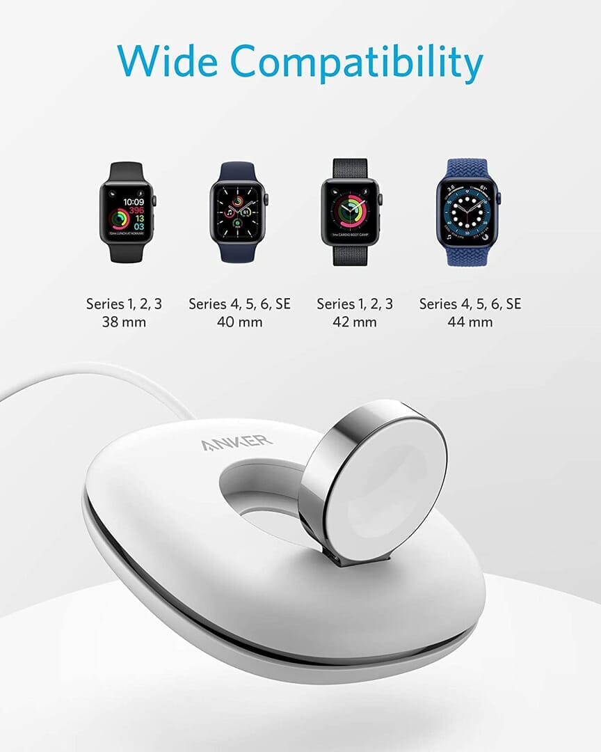 【Anker Apple Watchドック型磁気充電器レビュー】充電製品のパイオニアAnker製アップルウォッチ充電器が登場！幅広いシリーズ対応のMagnetic Charging Dock｜製品の特徴：幅広いシリーズに対応