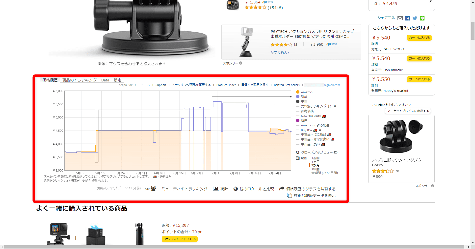 【Amazon価格チェックツールKeepaの使い方】完全無料の便利ツール！Amazon Price Tracker「Keepa」の使い方｜価格推移を追跡して購入タイミングを逃さない！｜用方法