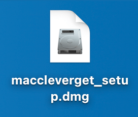 Amazonプライムビデオを画面録画するMac編｜動画はPCに永久保存｜Macでアマゾンプライムビデオを画面録画する方法：「maccleverget_setup.dmg」というファイルがダウンロードできたら、これをクリックして開きます。