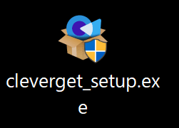 U-NEXTの録画方法｜画面録画を真っ黒にせずPC保存｜U-NEXTの録画方法：「cleverget_setup.exe」というファイルをダウンロードできたら、これをクリックして開きます。
