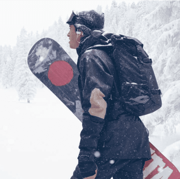 PowerBeats3を付けて雪山へ