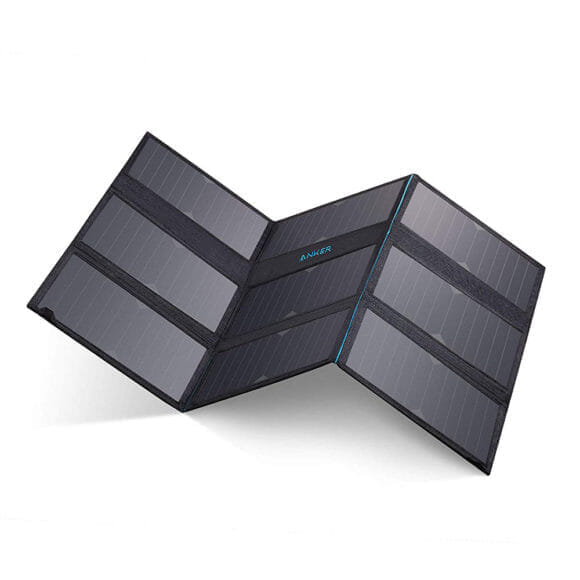 おすすめポータブル電源Anker「PowerHouse」｜ソーラーチャージする場合は出力60W以上のソーラーパネルを選びましょう。