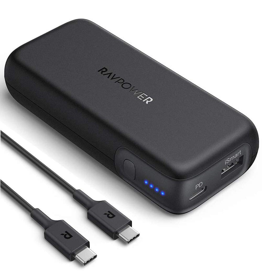 【RAVPower モバイルバッテリーRP-PB186レビュー】Anker競合製品を超える高出力・軽さ・価格!10000mAhクラス最強のモバイルバッテリー|製品の公式画像