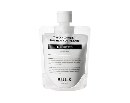 【バルクオム：洗顔・化粧水・乳液セットを使って分かった確かな品質】BULK HOMMEとは？500円で試せる男性に最適化されたスキンケア用品「バルクオム」｜バルクオムのスキンケア用品：THE LOTION（乳液）