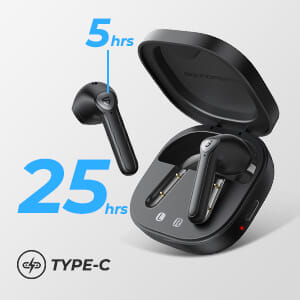 【SOUNDPEATS TrueAir2レビュー】14.2mm大口径ドライバーの圧倒的サウンドと新技術による安定接続が魅力のインナーイヤー型完全ワイヤレスイヤホン｜優れているポイント：必要十分なバッテリー性能