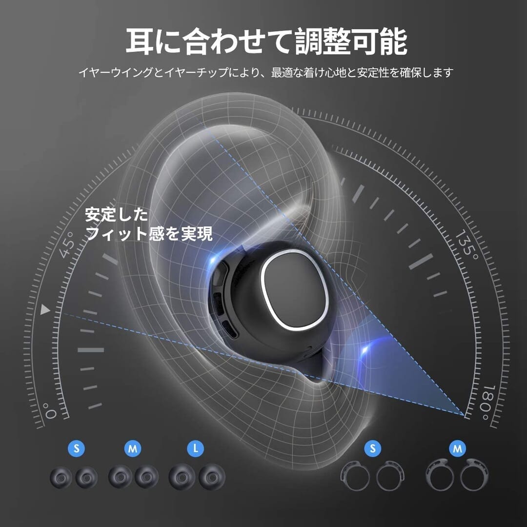 【Mpow M30レビュー】4千円未満の圧倒的コスパ感!!超安定接続・良好な装着安定性・満足な音質・完全防水と必要なスペック揃い踏みの超高コスパTWS|優れているポイント:独自形状のラバー製フィンが装着安定性に寄与